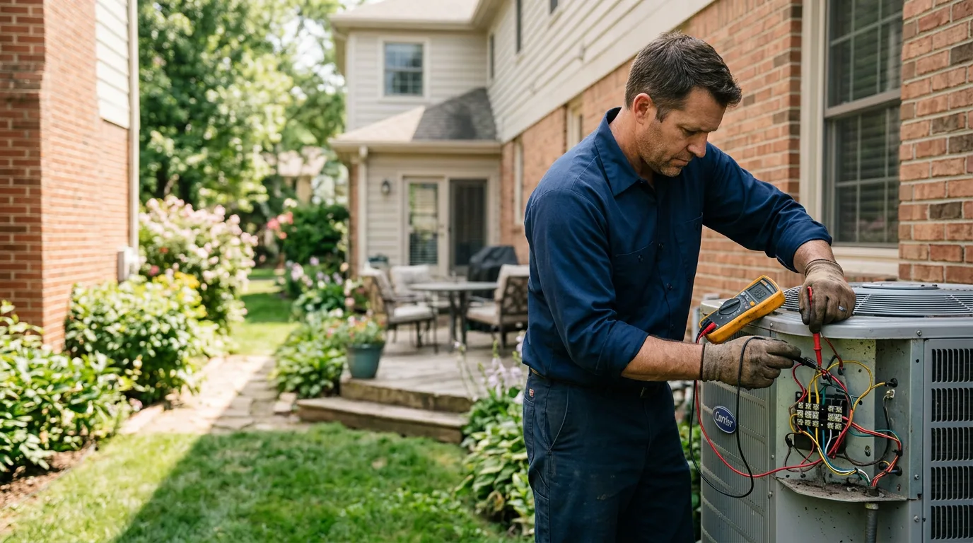 HVAC technician working near Granada Hills, CA